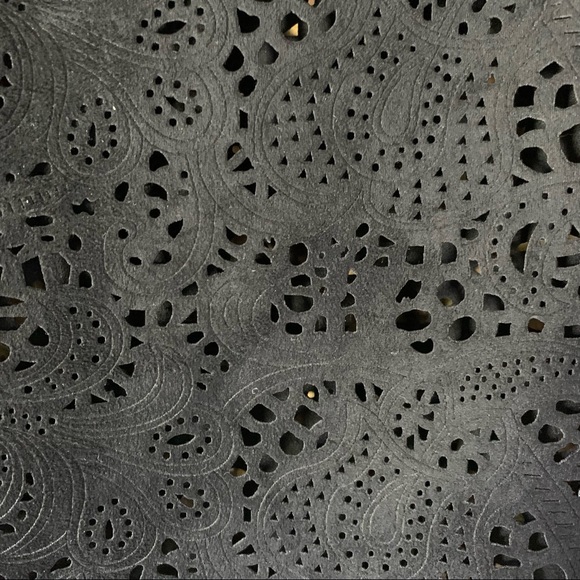 BB Dakota Women's Tasia Eyelet Faux Suede Black Top - Medium - New With Tags - Picture 10 of 11